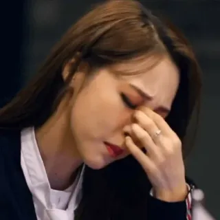 🤦‍♀ b59678fc 悲しい, 泣く, 女性, 動揺, 感情, 苦悩 telegram sticker