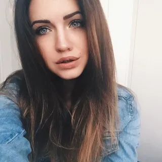 😁 1d53cba4 mujer, retrato, chica, femenina, morena whatsapp sticker