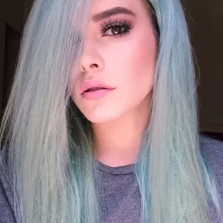 😄 f313d9ce mujer, chica, retrato, cara, belleza, pelo whatsapp sticker