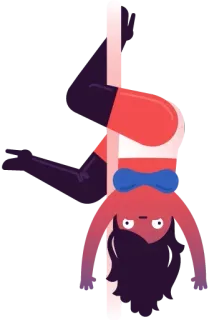 Girls Dansing @stickersb2b telegram stickers