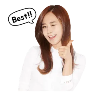 ☝ 0d7eddfa Best!! woman, thumbs up, wink, positive, best, girl, people telegram sticker