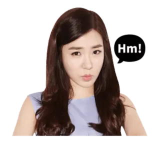 🙄 13aab40f Hm! woman, hm, expression, pose, person, girl telegram sticker