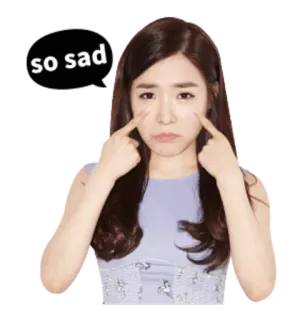 😭 cf60023b so sad sad, depressed, crying, woman, emotion, tears, upset telegram sticker