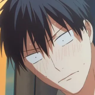 🍌 988fd45f animé, garçon, expression, dessin animé, inquiet telegram sticker