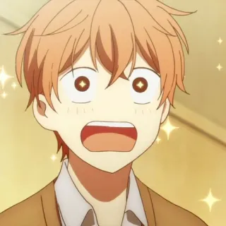 🍌 b53296fc animé, choqué, garçon, dessin animé telegram sticker