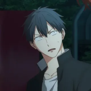 🍌 fd87acba animé, garçon, confus, expression telegram sticker