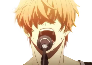 🎤 9a81e33c アニメ, 歌手, マイク, パフォーマンス, 音楽, ボーカル telegram sticker