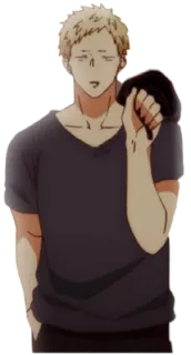 😐 a4fa5082 アニメ, ギヴン, 漫画, 男性, キャラクター, 男 telegram sticker