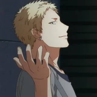 👌 4e07b5ae 动漫, 角色, 肖像, 男人, 动画 whatsapp sticker