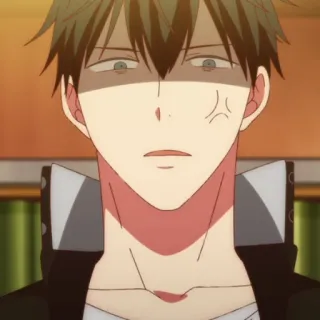 😤 7a397104 动漫, 男人, 肖像, 生气 whatsapp sticker