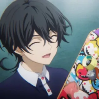 ☺️ 52488de8 Anime, Skateboard, Tekenfilmfiguur, Vrolijk, Animatie, Skateboarden telegram sticker