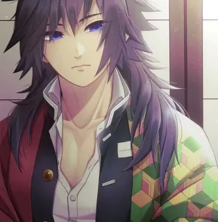 🌟 cb22882e Giyu Tomioka Demon Slayer Anime, Giyu Tomioka, Demon Slayer, Personnage, Manga telegram sticker