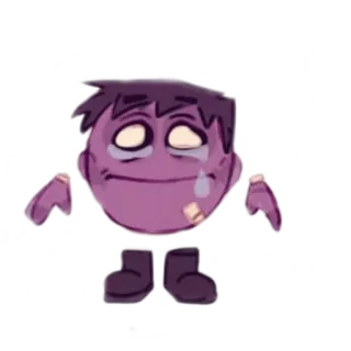 🥲 331b5994 Purple Guy Five Nights at Freddy's video game, animatronik, menangis, ungu, penjahat whatsapp sticker