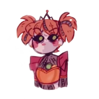 😳 5252a5ad Circus Baby Five Nights at Freddy's animatronik, robot, seram, boneka, FNAF whatsapp sticker