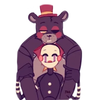 🤗 55250140 Freddy Fazbear Five Nights at Freddy's Animatronik, Boneka, Beruang, FNAF, Horor whatsapp sticker