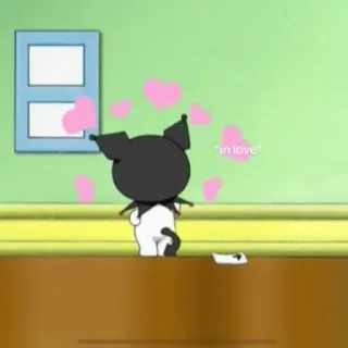 🌟 0169bfd1 in love クロミ, ハート, 愛, アニメ, 可愛い telegram sticker