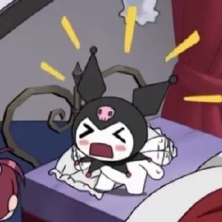 😣 90d93b7e Kuromi クロミ, サンリオ, かわいい, アニメ, 漫画 telegram sticker