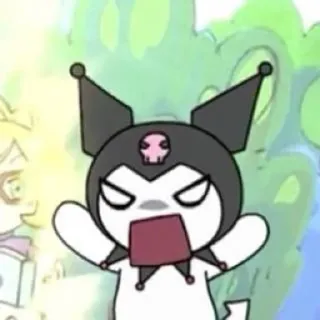 🤬 a572b0fc Kuromi クロミ, アニメ, 漫画, 怒り telegram sticker