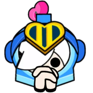 😐 0ed8119f brawl stars, colette, personaggio, videogioco, sticker telegram sticker