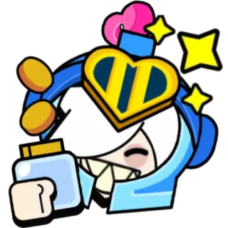💸 e577efe8 Colette Brawl Stars Colette, Brawl Stars, personaggio, gioco, sticker, gioco per cellulare telegram sticker