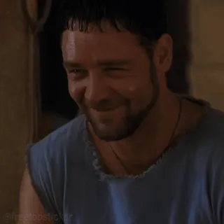 😄 779411a7 Maximus Decimus Meridius Gladiator @freetopsticker 角斗士, 罗素·克劳, 电影, 马克西姆斯, 古罗马 telegram sticker