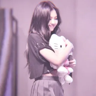 🍯 51e8fe5e женщина, hello kitty, мягкая игрушка, каваи, азиатский whatsapp sticker