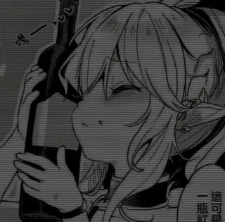 🖤 92e77df0 这是一瓶红 Anime, Cartone animato, Bere, Ragazza, Vino telegram sticker