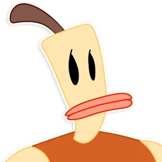 😞 45d008af dessin animé, personnage, illustration, autocollant whatsapp sticker