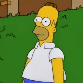 🫠 23192af6 Homer Simpson The Simpsons homer simpson, simpsons, zeichentrickfigur, gelb, animiert telegram sticker