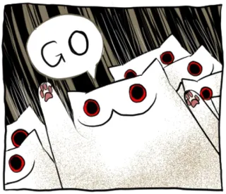 🏃 4ab9d05d GO gatos, animales, cómic, vamos, grupo telegram sticker