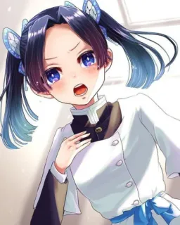 😉 e0f103bb Anime, Gadis, Kupu-kupu, Rambut, Mata, Seragam telegram sticker