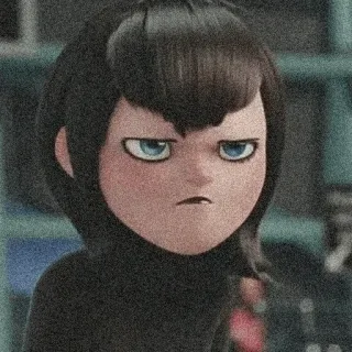 😒 05672ad8 Mavis Dracula Hotel Transylvania vampier, cartoon, animatie, personage, Hotel Transsylvanië, Mavis, Dracula telegram sticker