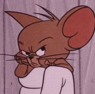 😒 81f547b0 Jerry Mouse Tom and Jerry Cartoon, Muis, Boos, Geanimeerd, Jerry Mouse, Tom en Jerry, Personage telegram sticker