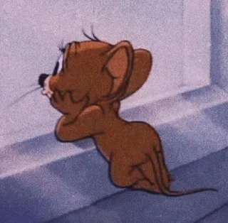 ☹️ 94f661cc Jerry Cartoon, Muis, Jerry, Tom en Jerry, Animatie, Grappig, Schattig telegram sticker