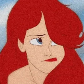 😒 9fb6b0fd Ariel The Little Mermaid Disney, Ariël, De Kleine Zeemeermin, Cartoon, Personage telegram sticker