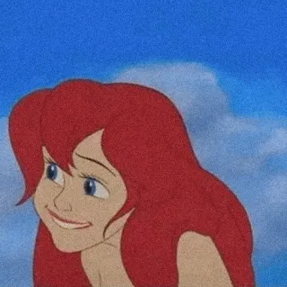 😛 cda795ad Ariel The Little Mermaid Ariël, De Kleine Zeemeermin, Disney, cartoon, prinses, animatie telegram sticker