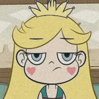 😕 d39e74ab Star Butterfly Star vs. the Forces of Evil Cartoon, Blond, Prinses, Kroon, Magie, TV Serie, Star Butterfly, Star vs. de Kracht van het Kwaad telegram sticker