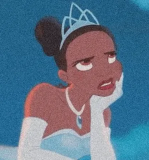 😒 e5250b09 Tiana The Princess and the Frog prinses, disney, cartoon, tiana, animatie, de prinses en de kikker telegram sticker