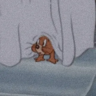 😳 fa4e6967 Cartoon, Verdrietig, Personage, Dier telegram sticker