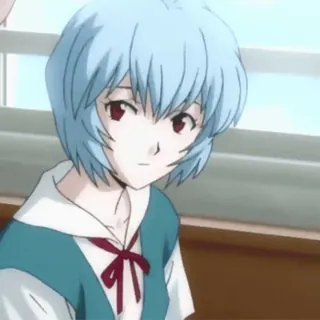 🌸 27828097 Rei Ayanami Neon Genesis Evangelion Anime, Postać, Rei Ayanami, Evangelion telegram sticker