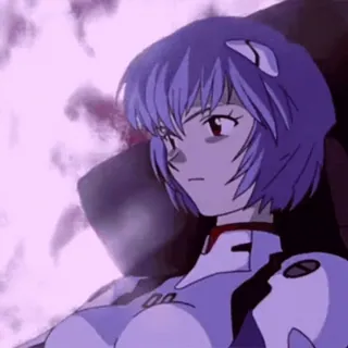 🌸 3f0b2d75 Rei Ayanami Neon Genesis Evangelion Anime, Postać, Rei Ayanami, Evangelion, Mecha telegram sticker