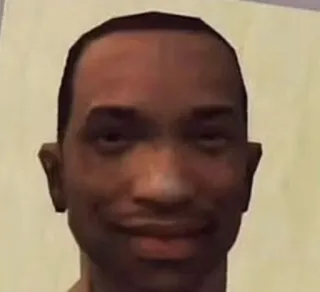 💀 2739cc38 Carl Johnson Grand Theft Auto: San Andreas 卡尔·约翰逊, CJ, 侠盗猎车手, 圣安地列斯, 游戏角色, 电子游戏 whatsapp sticker