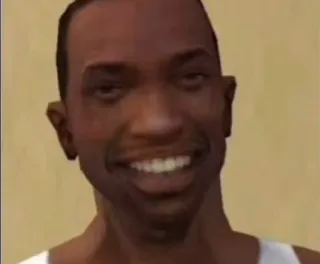 💀 2ad6e15d CJ Grand Theft Auto: San Andreas CJ, 卡尔·约翰逊, 侠盗猎车手, GTA, 圣安地列斯, 电子游戏, 角色 whatsapp sticker