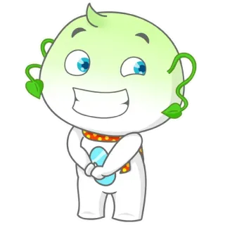 😚 18490086 Kreskówka, Postać, Słodki, Przyjazny, Maskotka telegram sticker