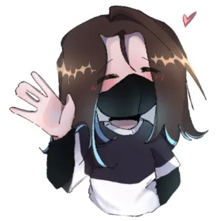 🖐 f78f2932 Аниме, Мультфильм, Стикер, Персонаж telegram sticker