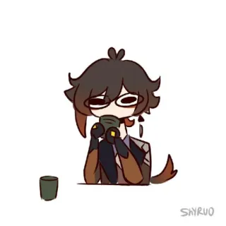 🐾 40333022 SHYRUO аниме, мультфильм, собака, персонаж telegram sticker