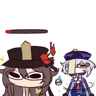 🐾 417d4703 Hu Tao Genshin Impact Аниме, Genshin Impact, Ху Тао, Видеоигра, Смешное, Цици telegram sticker