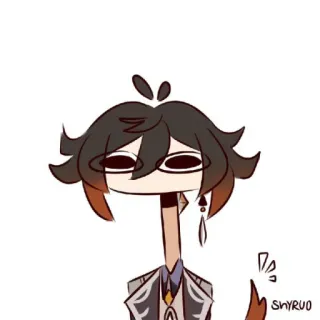 🐾 6845d2a2 SHYRUO стикер, мультфильм, персонаж, рисунок, смешной telegram sticker