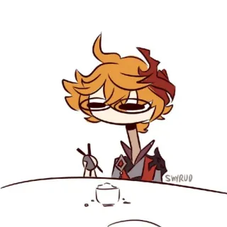 🐾 86c2f8e7 SWYRUD мультфильм, искусство, рисунок, стол telegram sticker