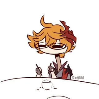 🐾 a3689ed8 SWYRUD Аниме, Мультфильм, Чиби, Рисунок, Смешные, Кавай telegram sticker